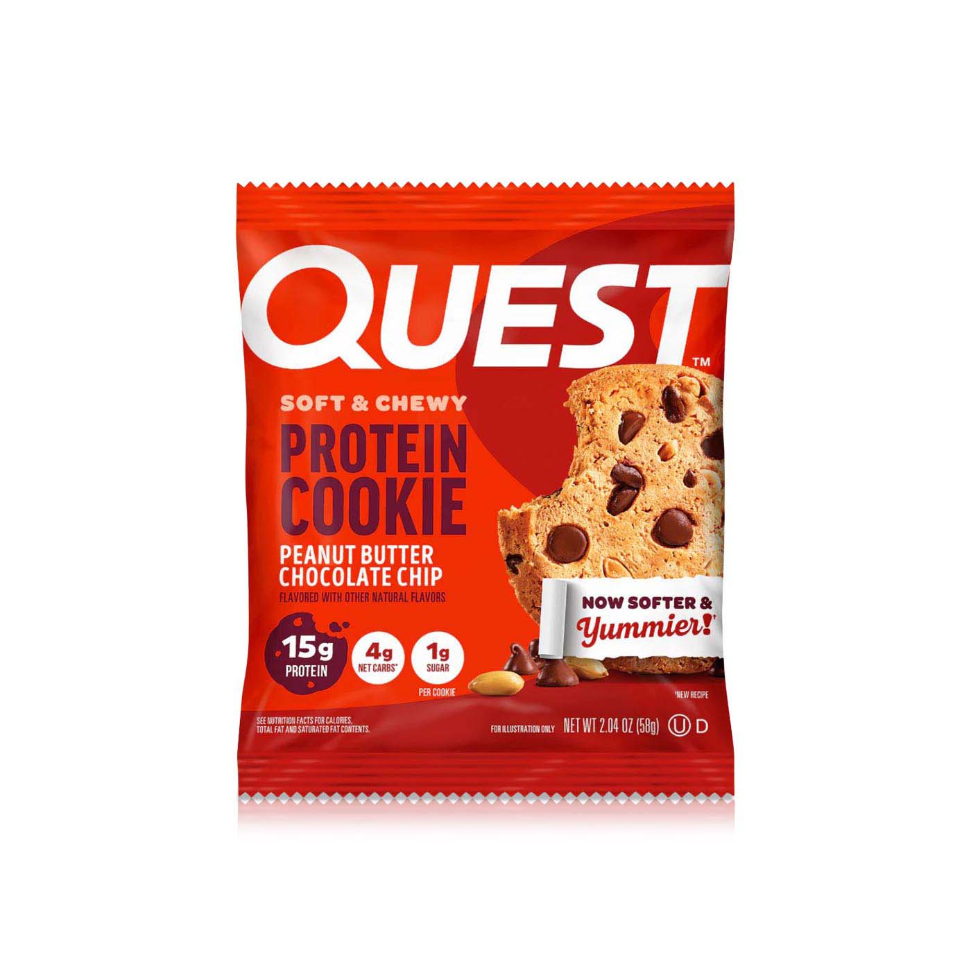 Quest Soft & Chewy Peanut Butter Chocolate Chip Cookie 59g