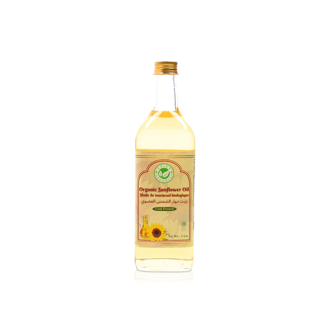 Erika Organics Sunflower Oil 1 Litre