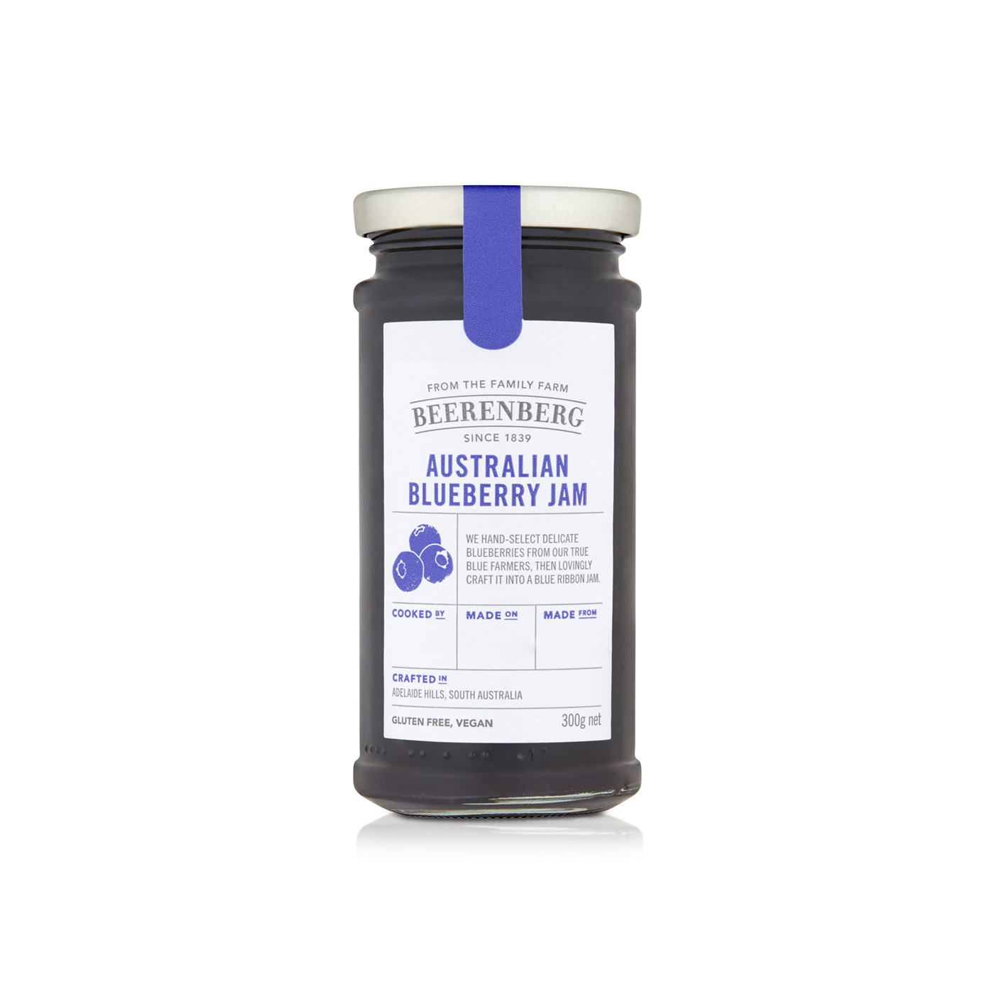 Beerenberg Gluten-Free Blueberry Jam 300g