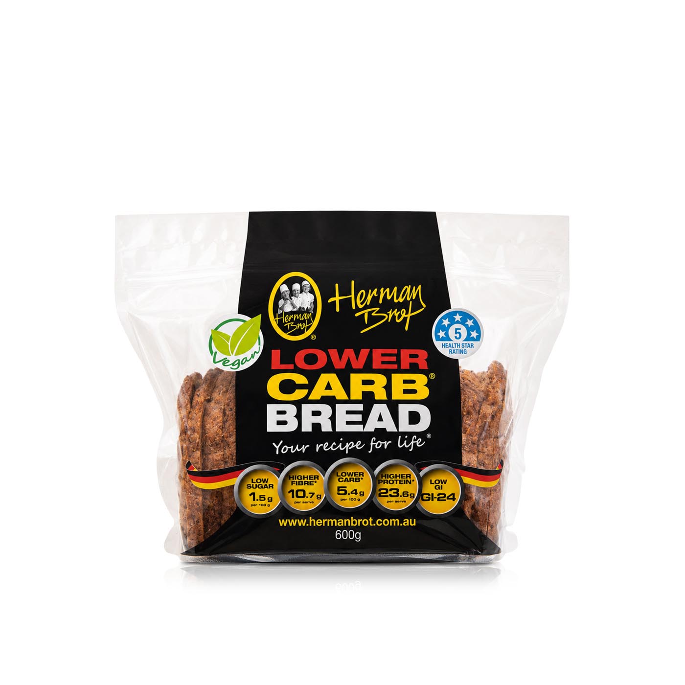 Herman Brot Lower Carb Bread 600g