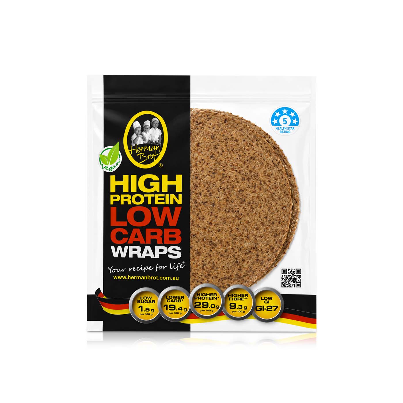 Herman Brot Lower Carb Wraps