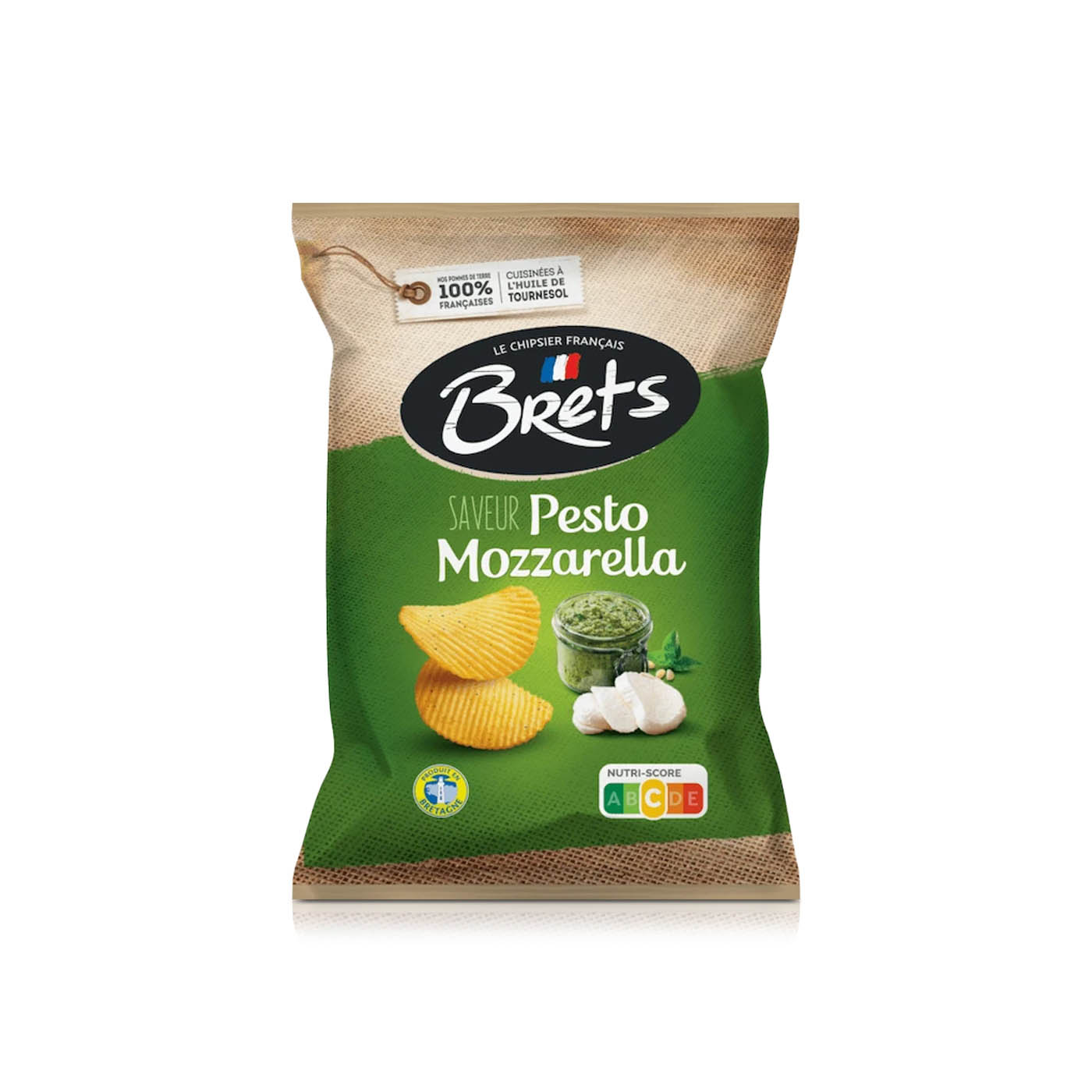 Bret's Pesto Mozzarella Chips 125g