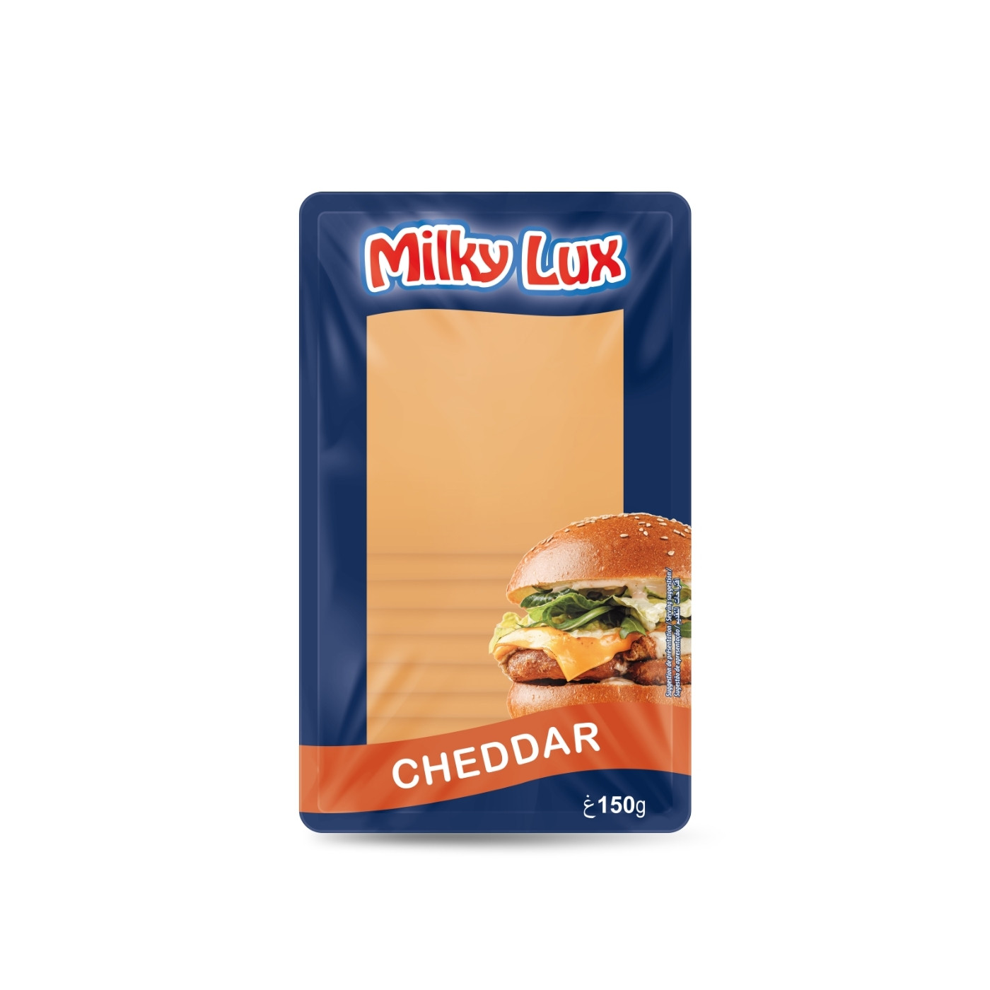 Milky Lux Red Cheddar Slices 150g