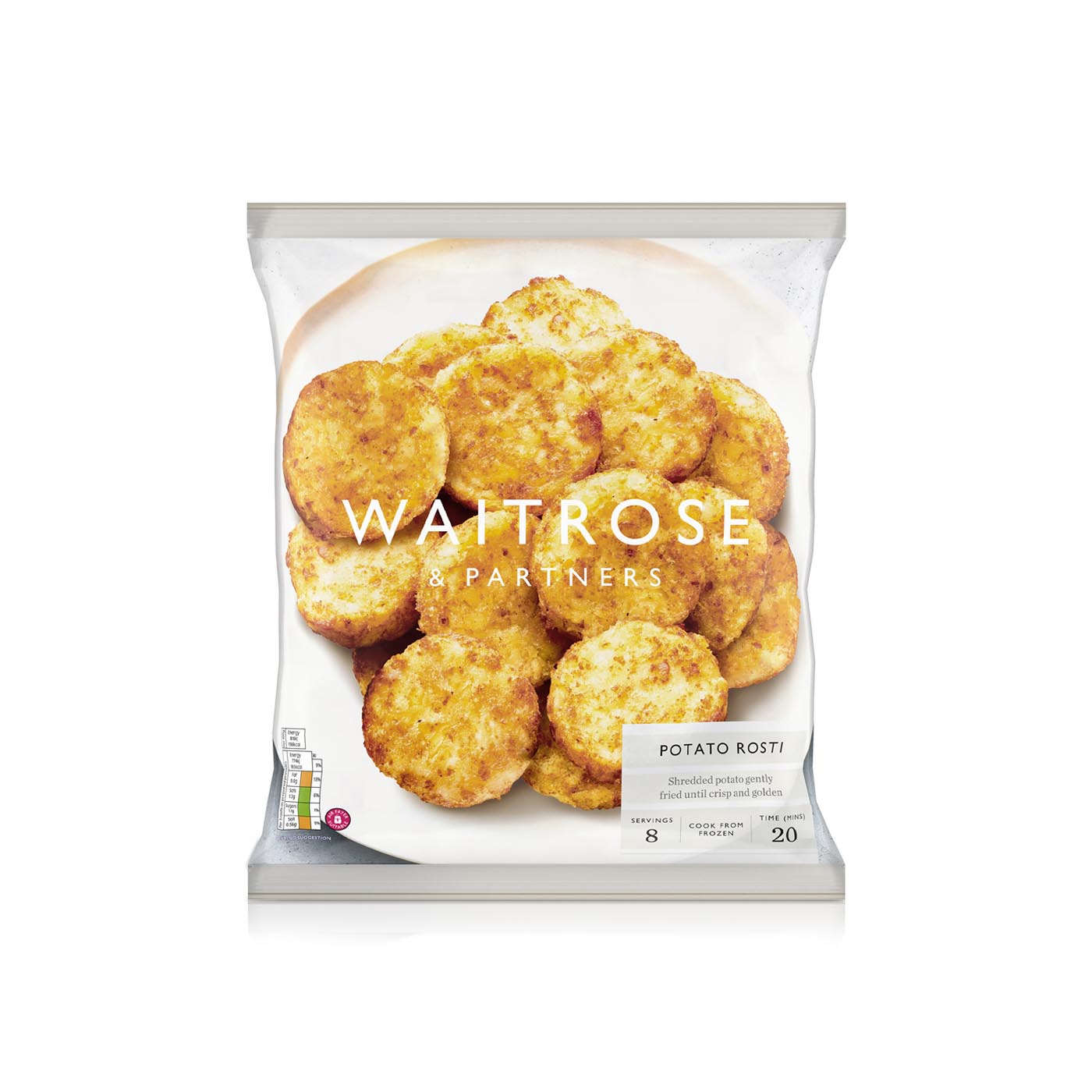 Waitrose Frozen Potato Rosti 750G