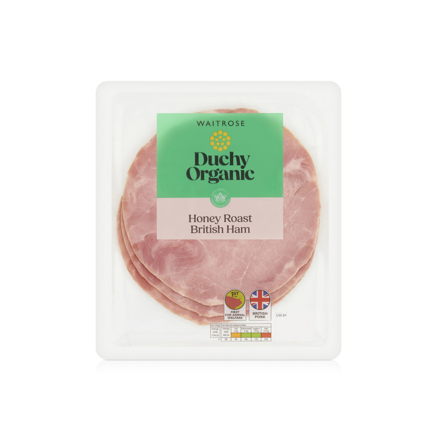 Waitrose Duchy Organic Honey Roast British Ham 90g