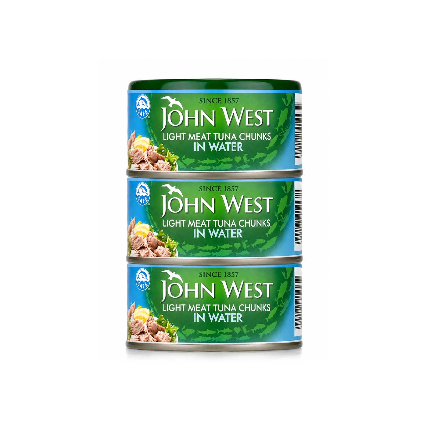 John West Light Meat Tuna Chunks in Water 170g x 3
