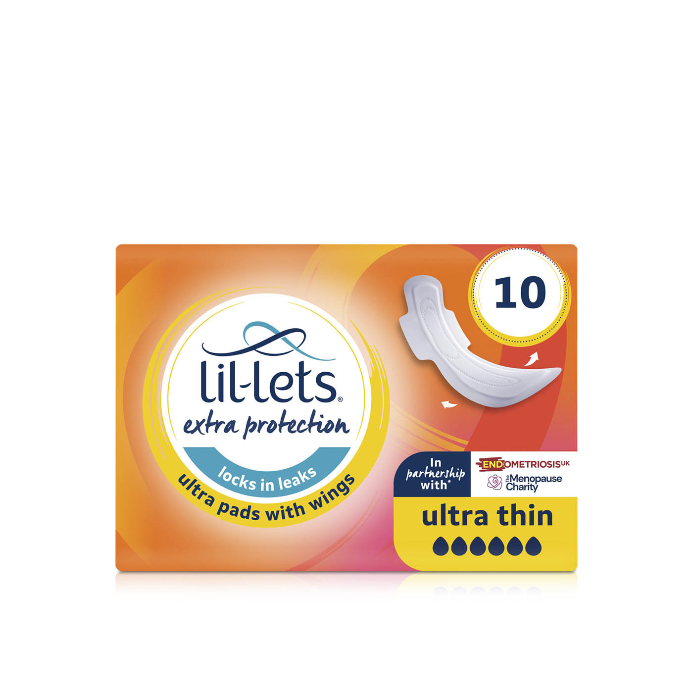 Lil-Lets Extra Protection Ultra Thin Pads x 10