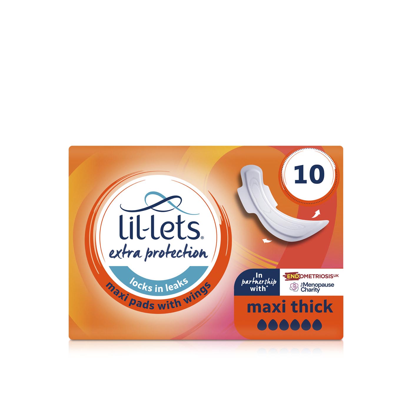 Lil-Lets Extra Protection Maxi Thick Pads x 10