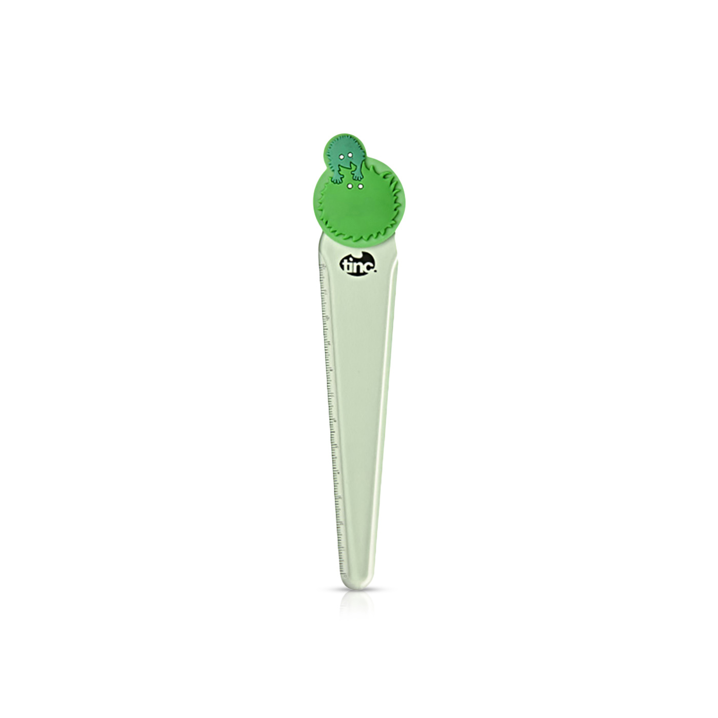 Tinc Character Ruler Green 12cm