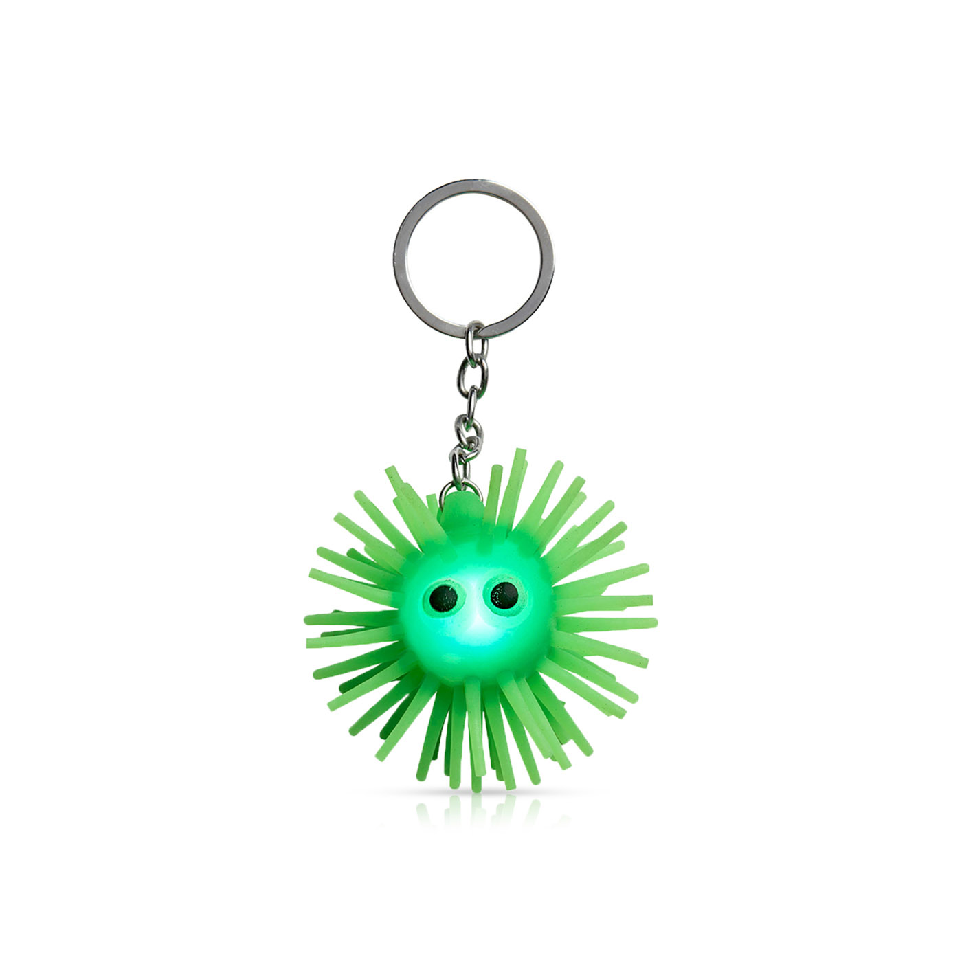 Tinc Fuzzy Guy Light-Up Keyring Green