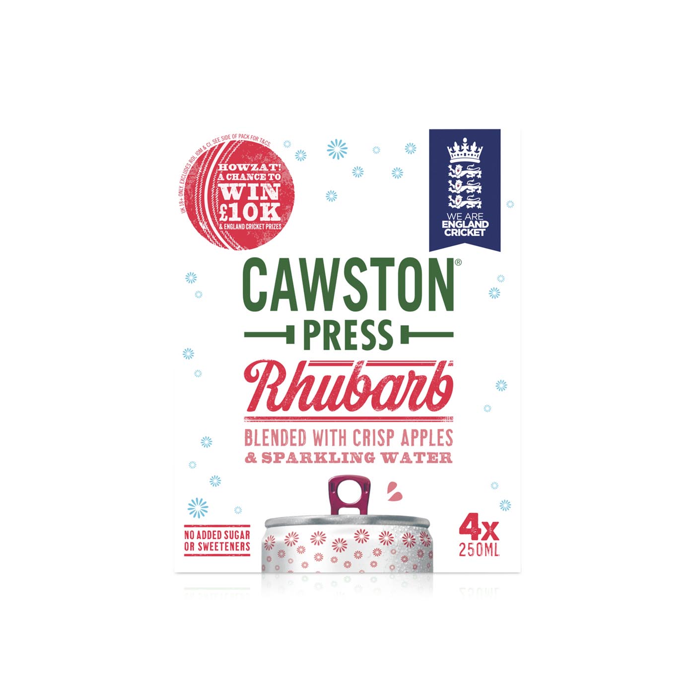 Cawston Press Rhubarb Sparkling Drink 250ml x 4