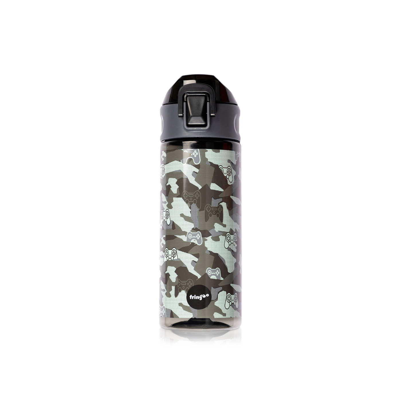 Fringoo Game Pad Camo Flip-Top Bottle
