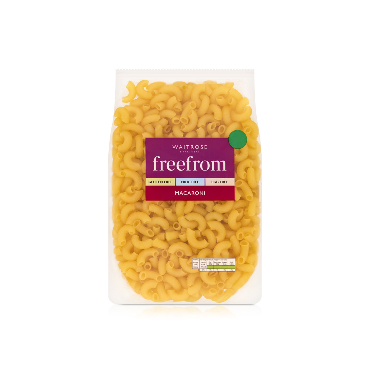 Waitrose Freefrom Elbow Macaroni 500g