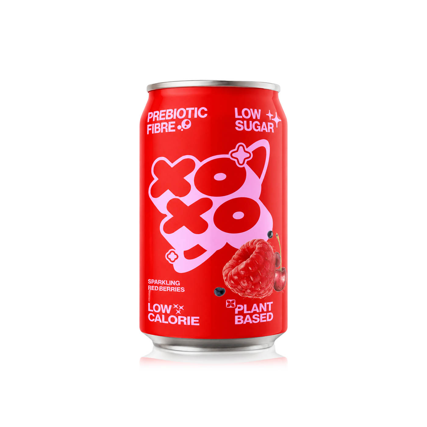 XOXO Sparkling Red Berry Prebiotic Soda 330ml