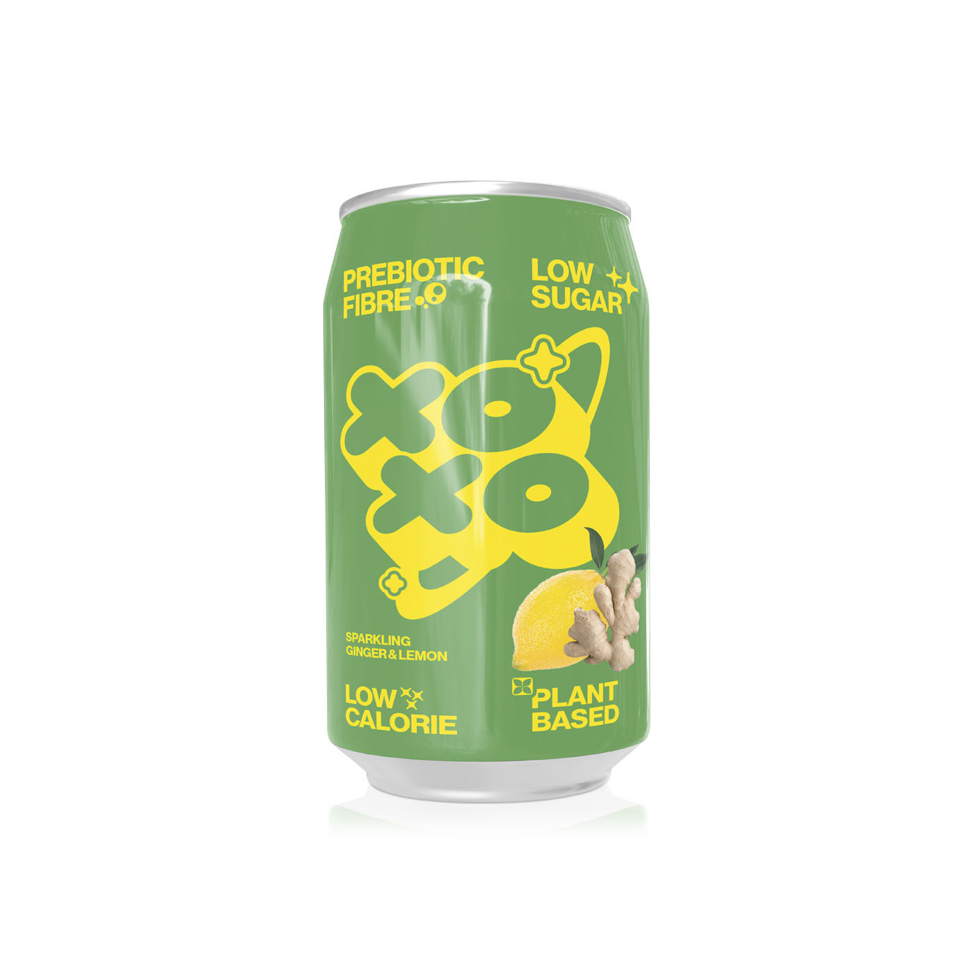 XOXO Sparkling Ginger & Lemon Prebiotic Soda 330ml
