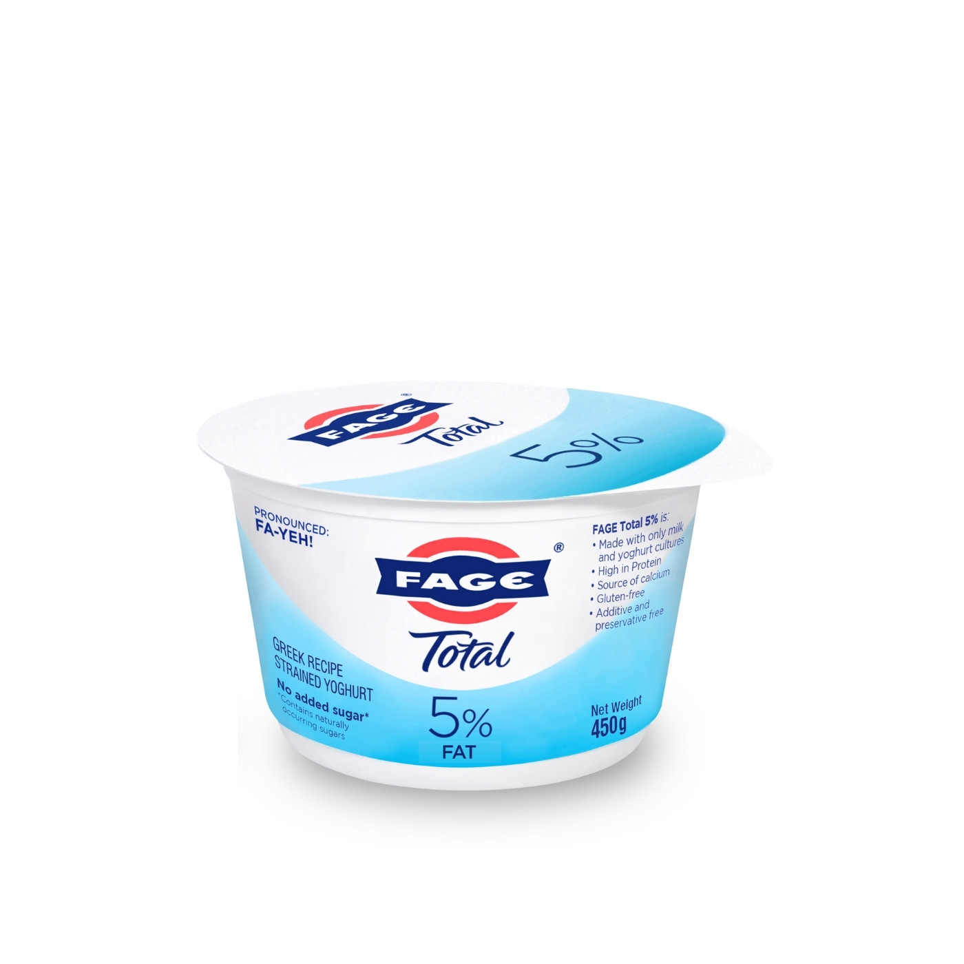 Fage Total 5% Fat Natural Greek Yoghurt 450g