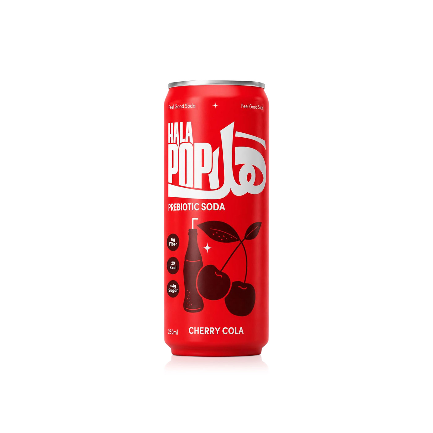 Halapop Cherry Cola Prebiotic Soda 250ml