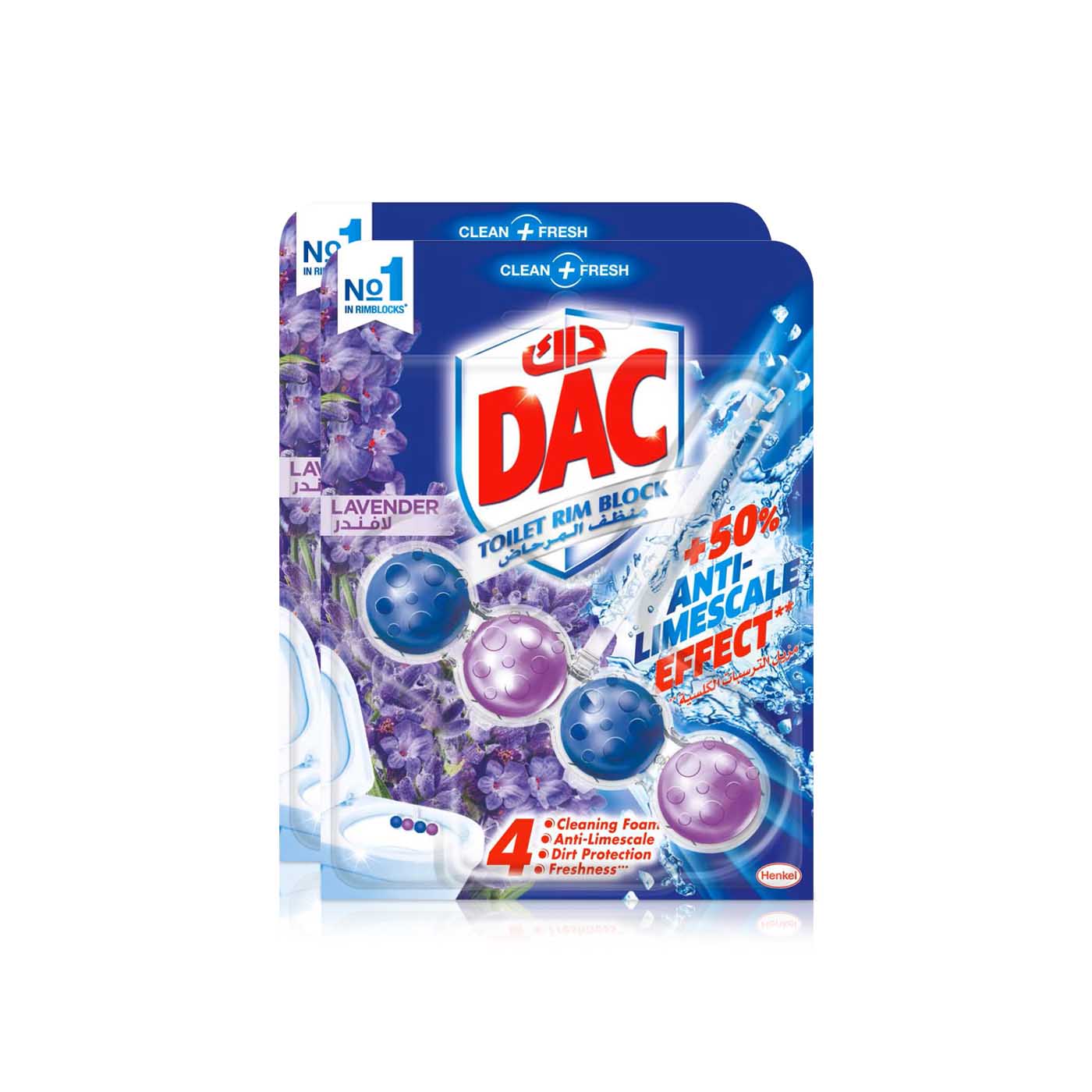 DAC Power Act Lavender Rim Block 50g x 2