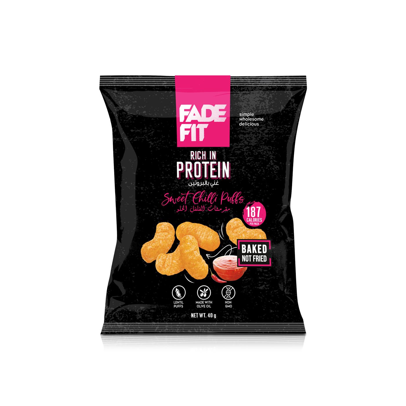 Fadefit Sweet Chili Protein Puffs 40g