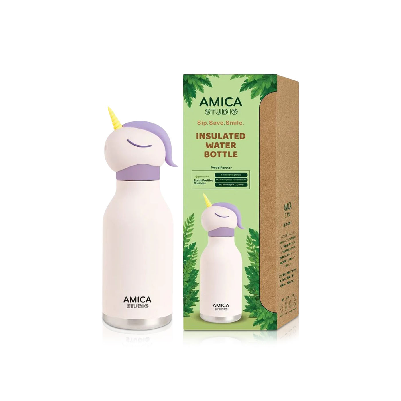 Amica Studio Nova the Unicorn Kids Water Bottle