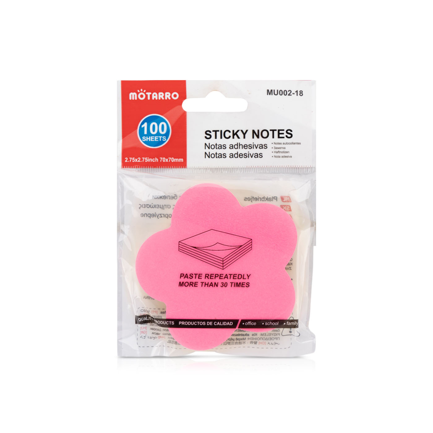 Share The Love Flower-Shaped Sticky Notes