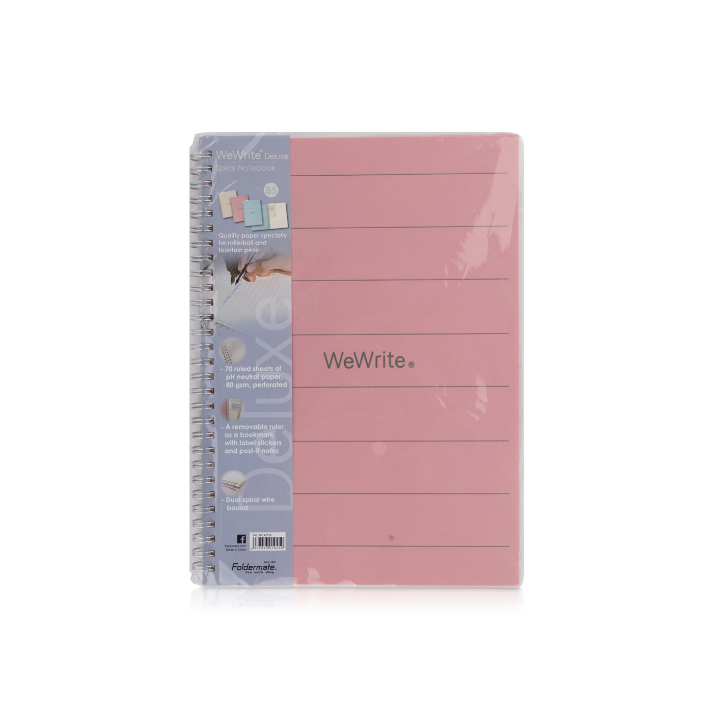 FolderMate Spiral Notebook Ruled B5