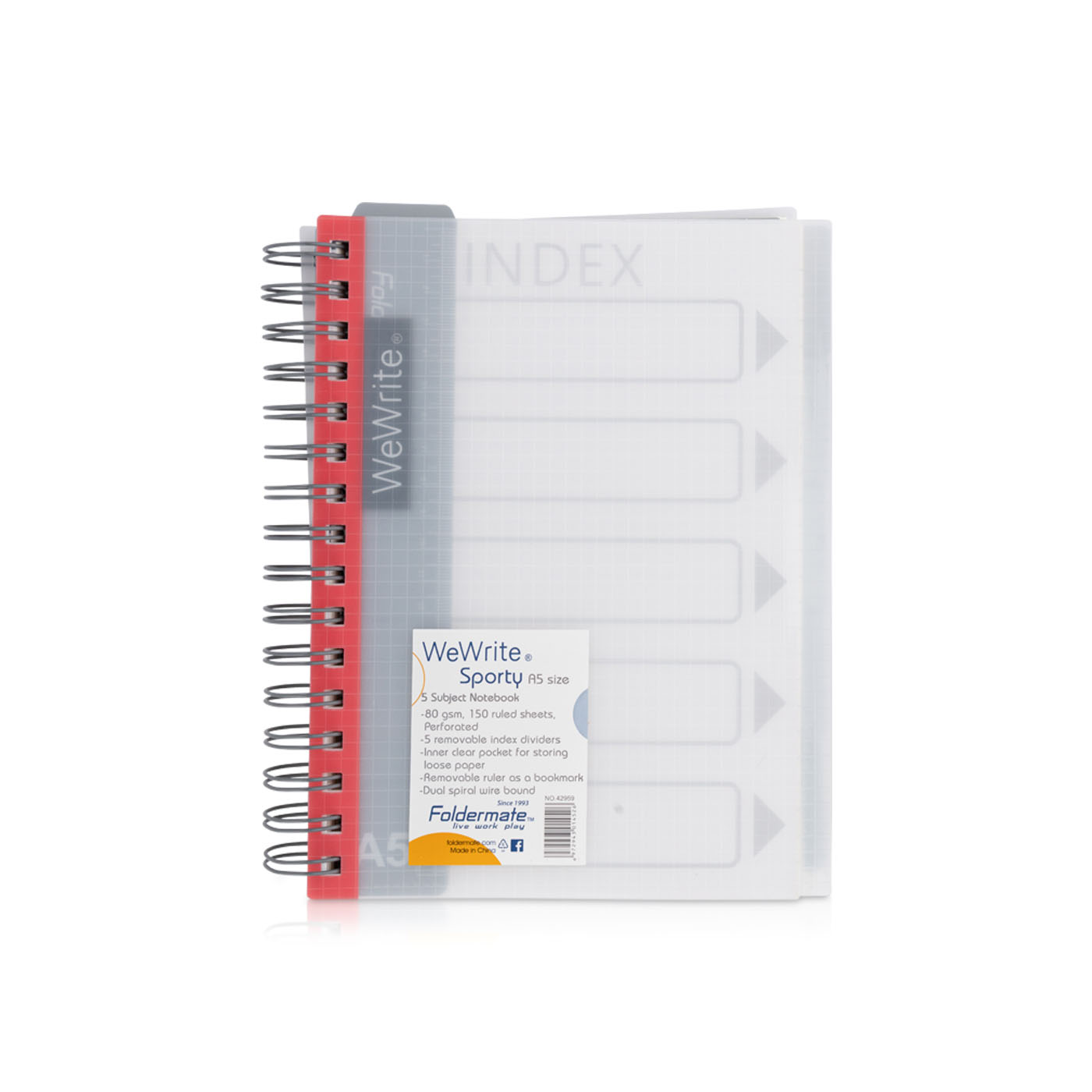 FolderMate Notebook A5 150 Sheets