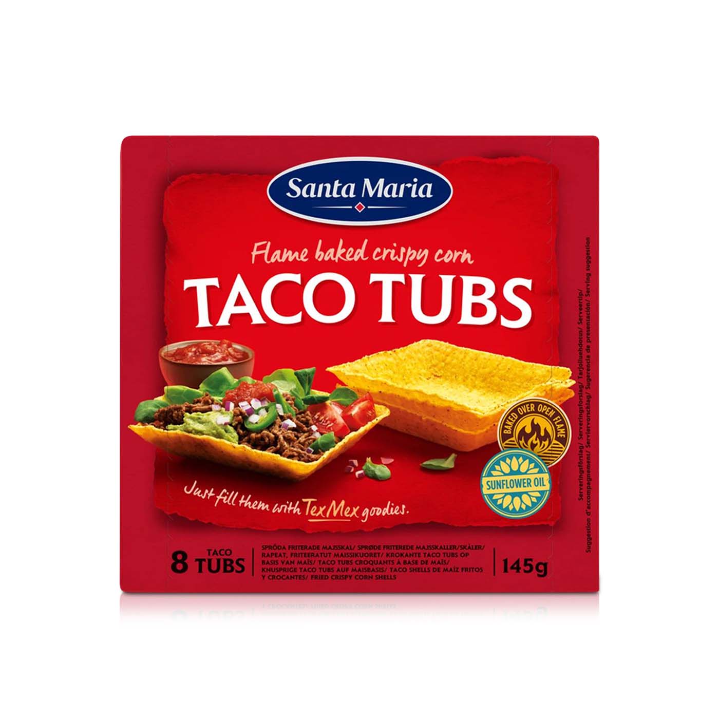 Santa Maria Taco Tubs x 8 145g