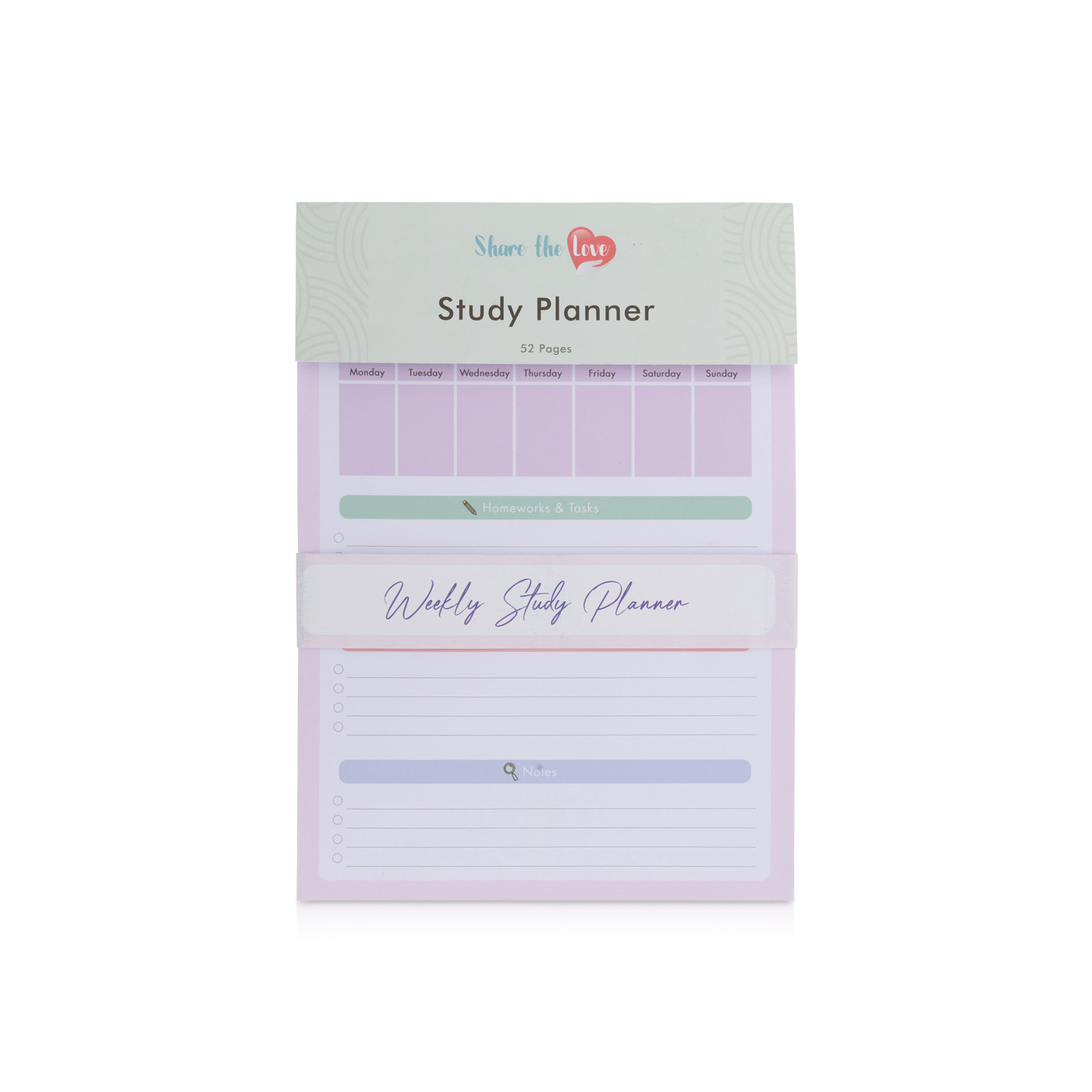 Share The Love Weekly Planner Pink