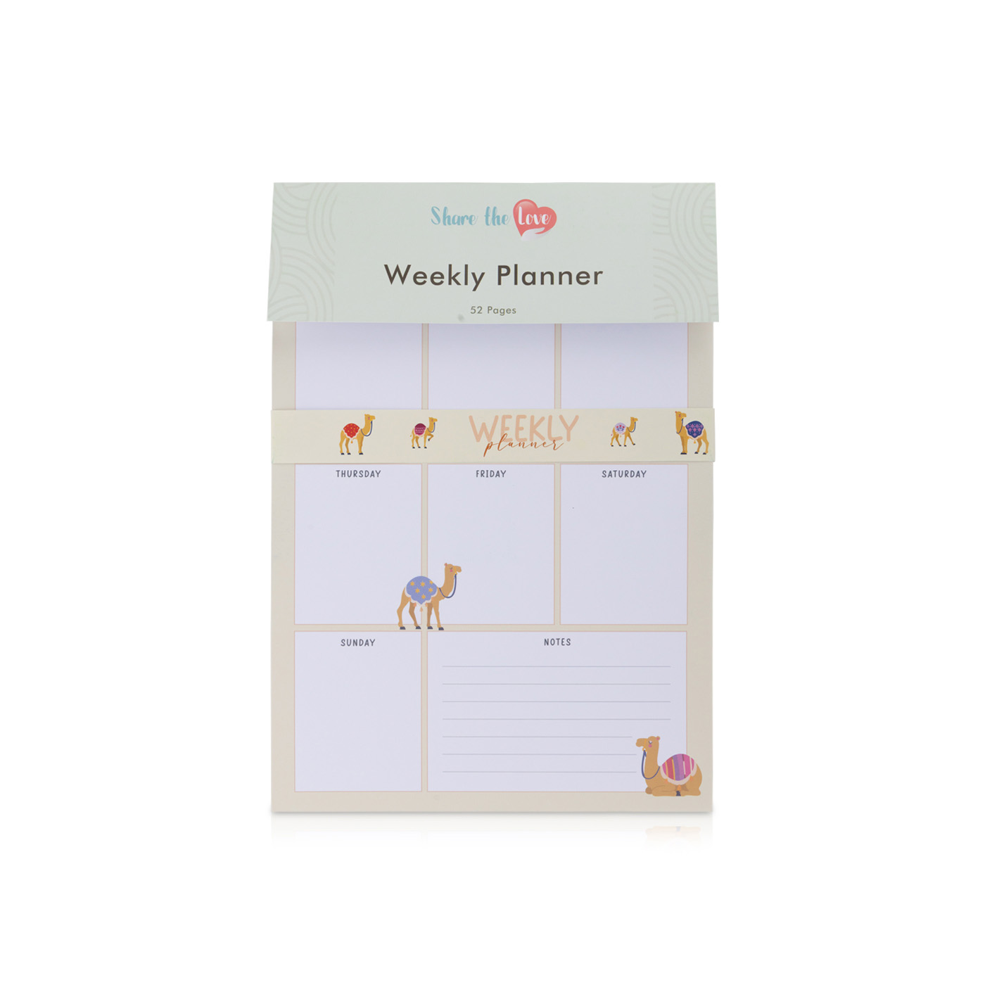Share The Love Weekly Planner Yellow