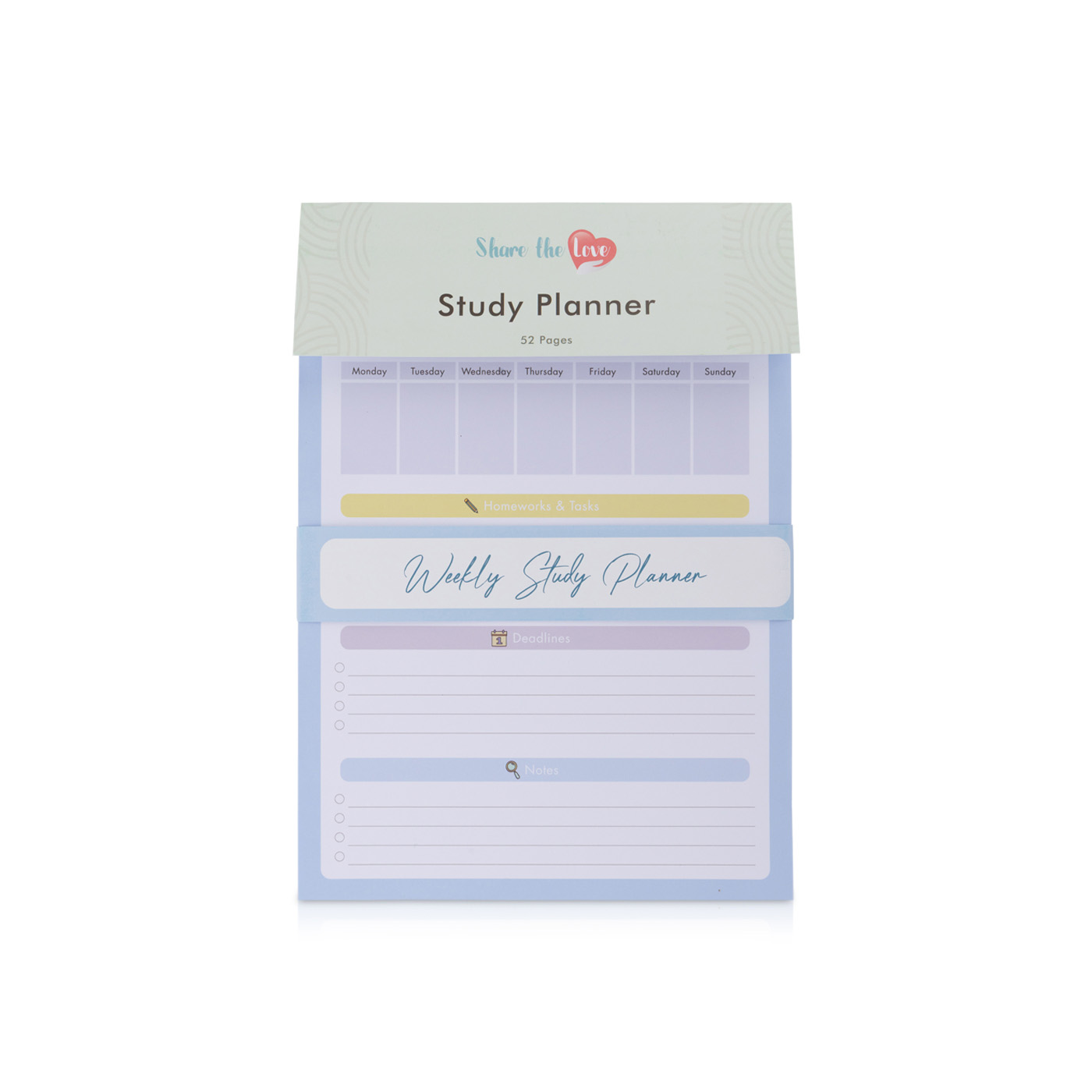 Share The Love Weekly Planner Blue
