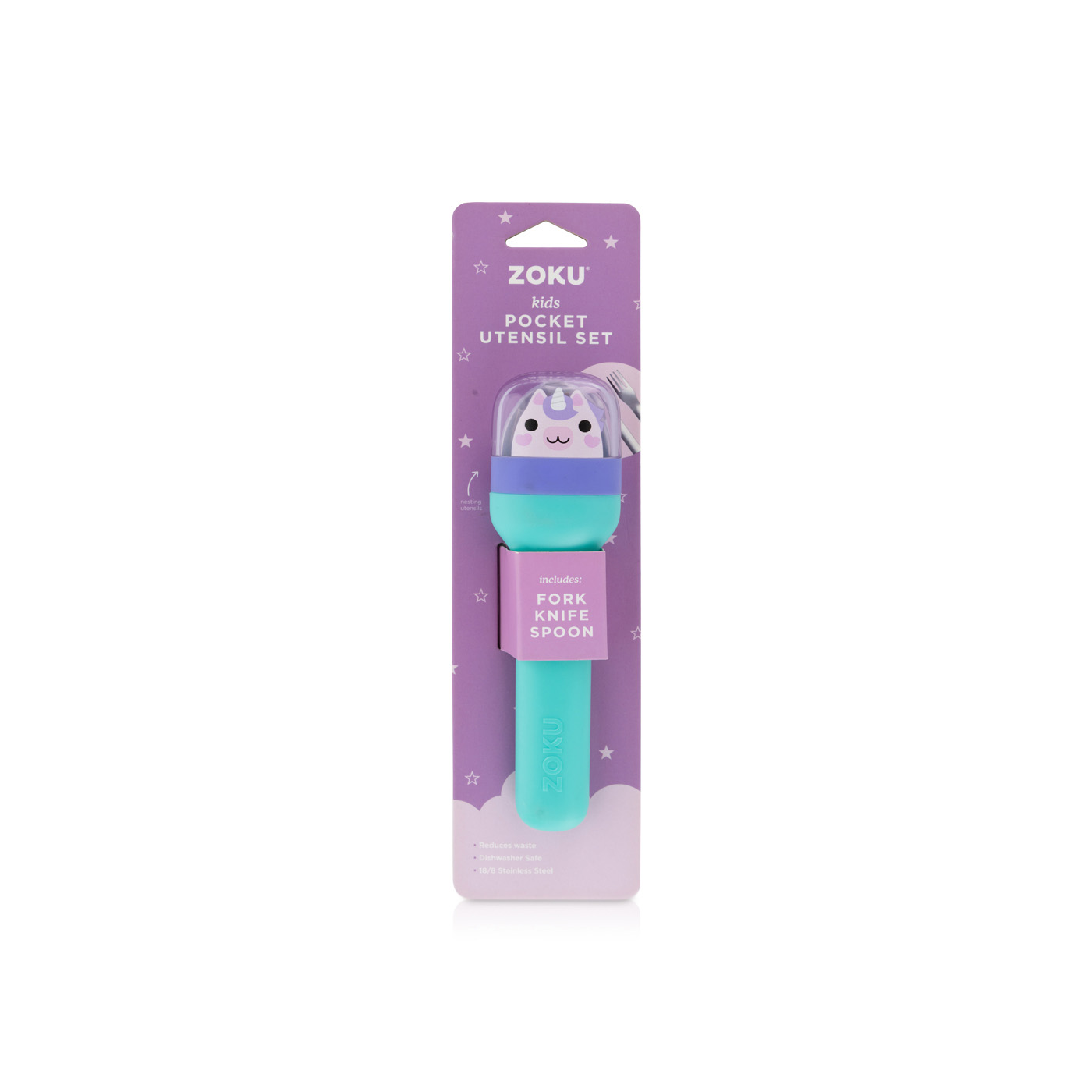 Zoku Unicorn Kids Pocket Cutlery