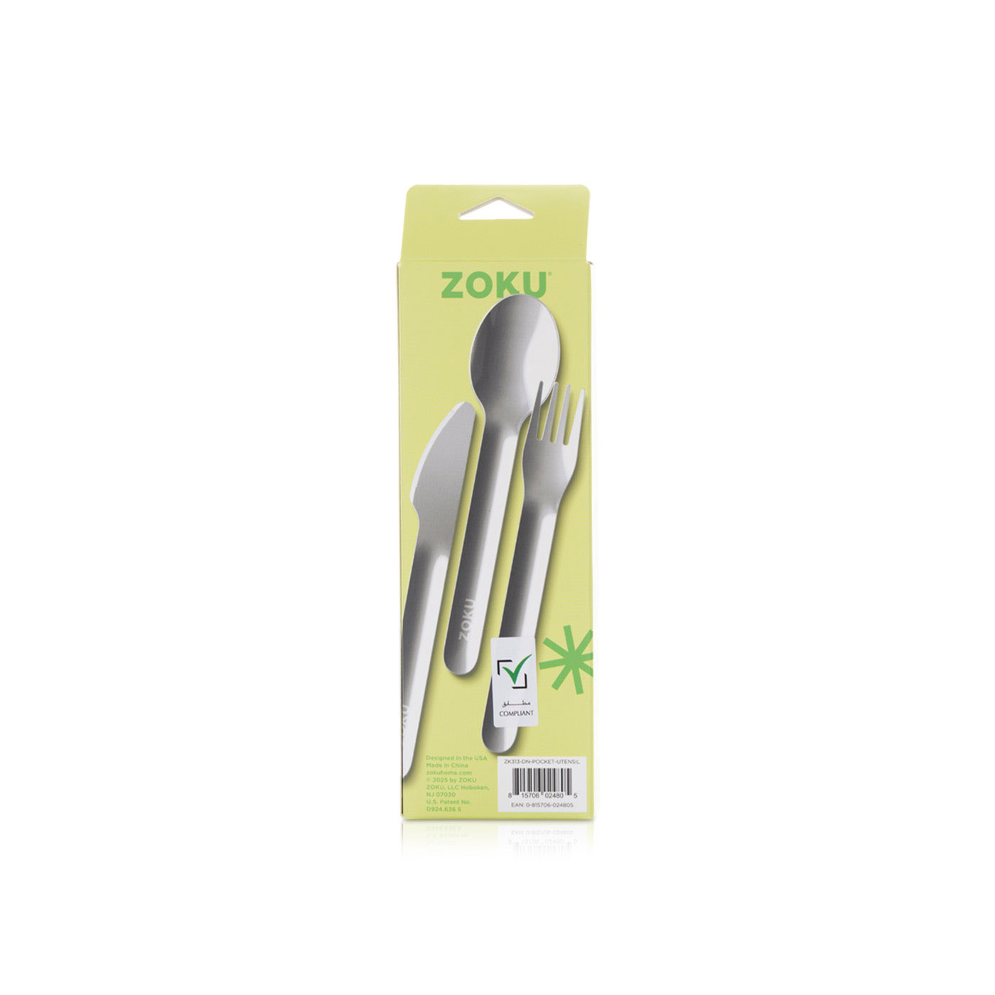 Zoku Pocket Utensil Set Dinosaurs