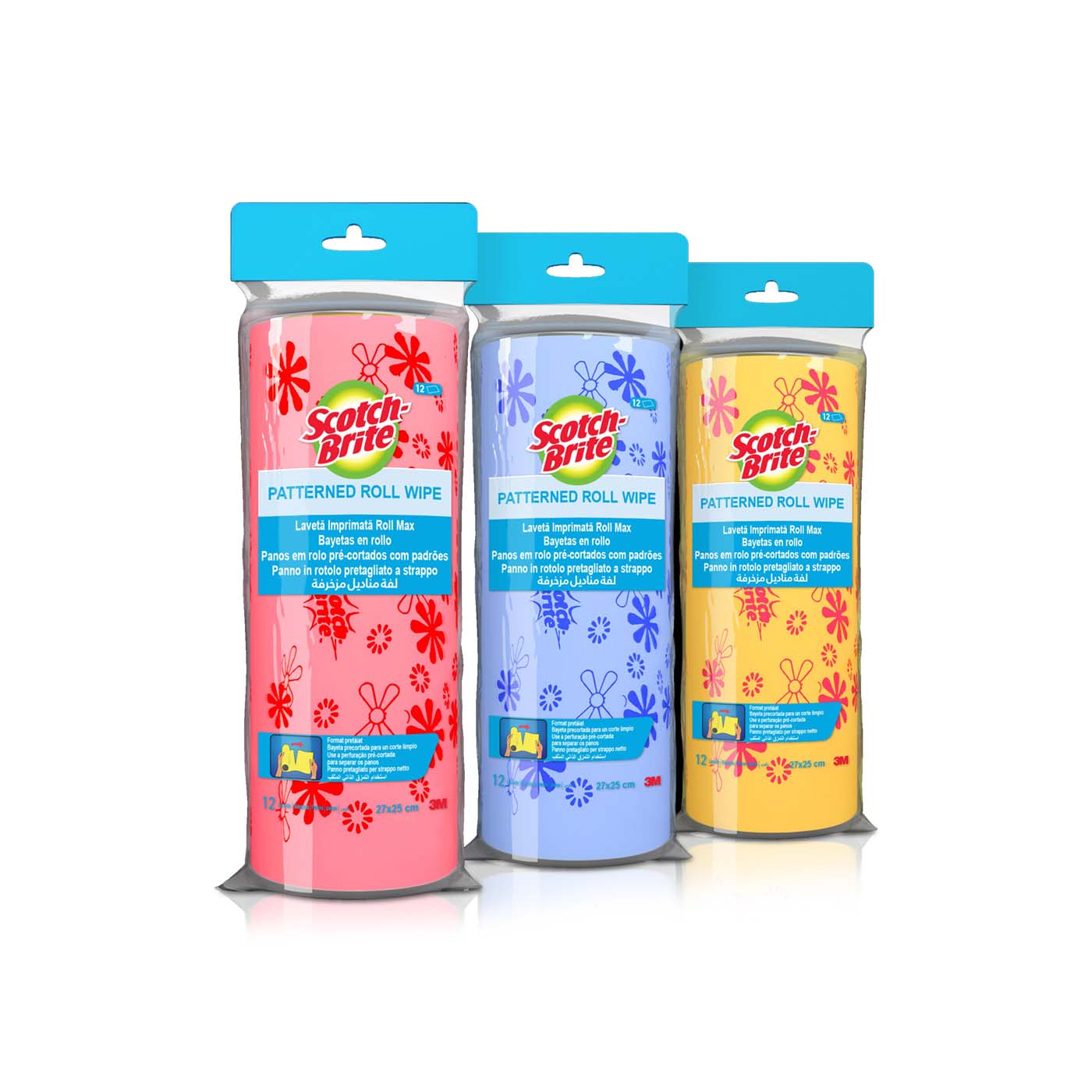Scotch-Brite Patterned Roll Wipe