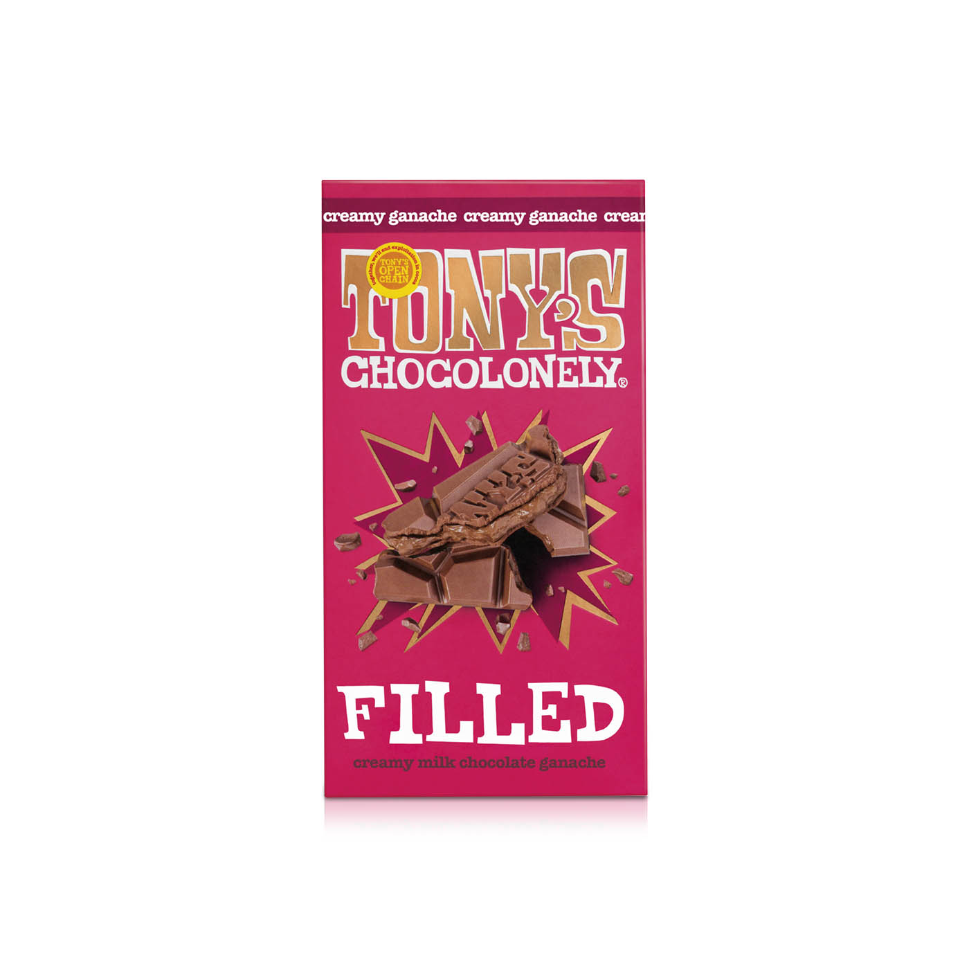 Tony's Chocolonely Filled Creamy Milk Chocolate Ganache 127g