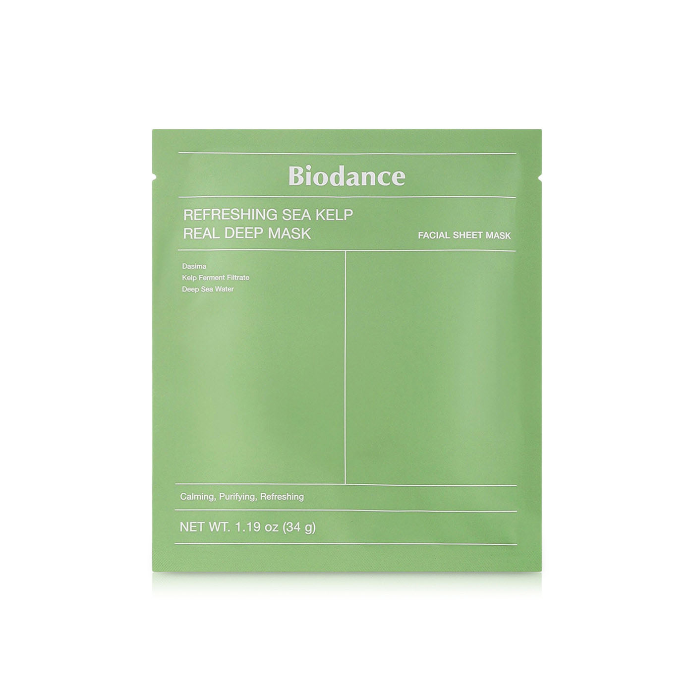 Biodance Refreshing Sea Kelp Deep Mask 34g