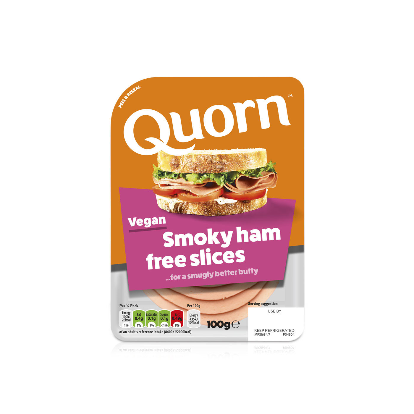 Quorn Vegan Smoky Ham Free Slices 100g