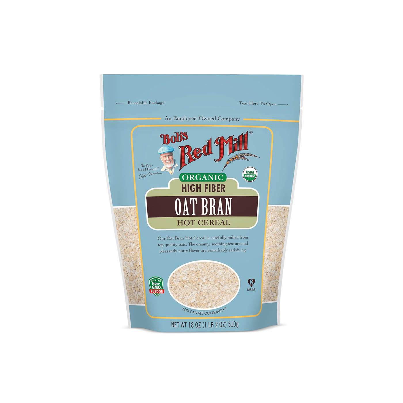 Bob's Red Mill High Fibre Oat Bran Cereal 510g