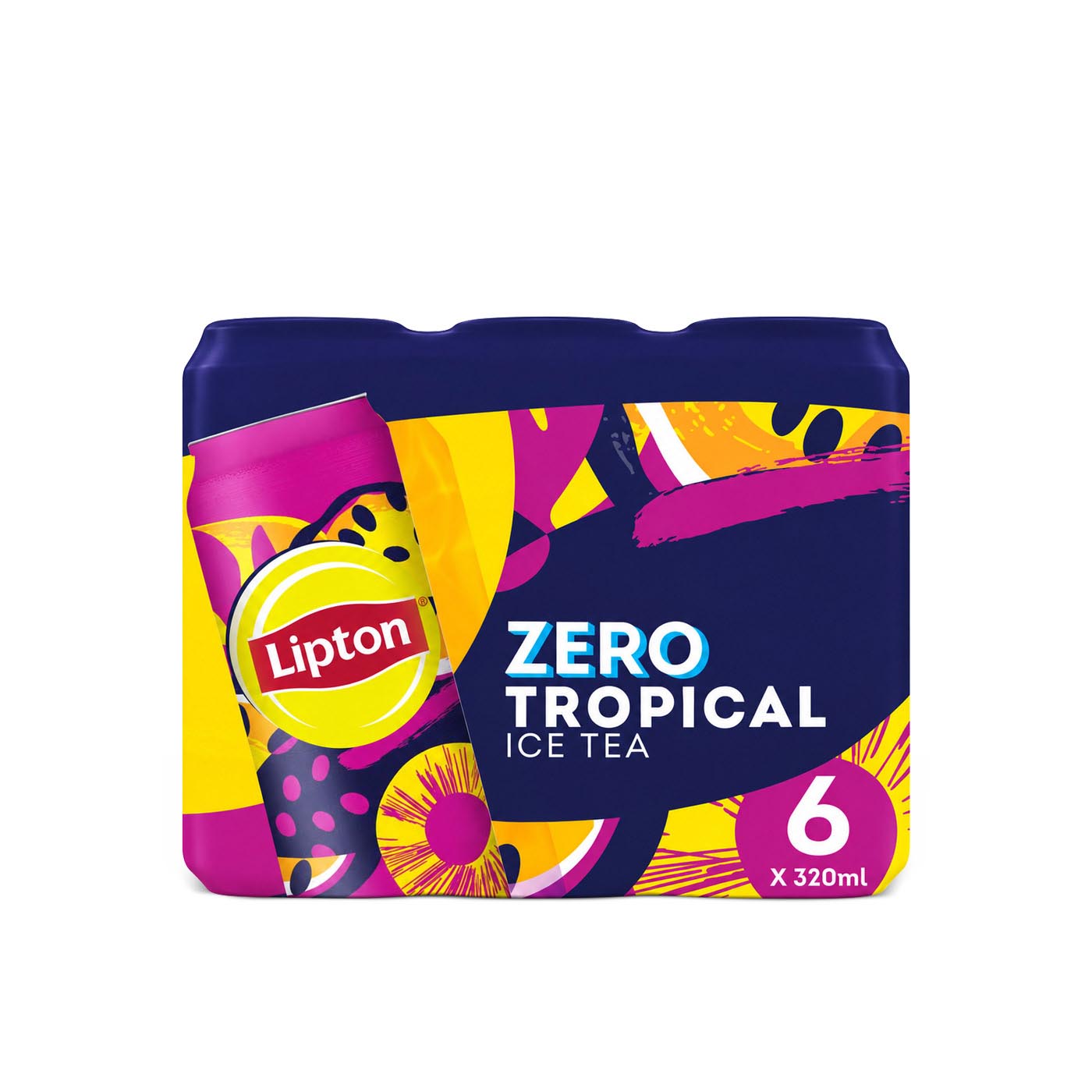 Lipton Ice Tea Tropical Zero Can 320ml x 6