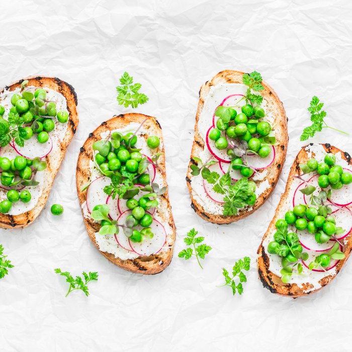 Herb cheese is wonderful on toasted bread, crackers or bagels. Spread thinly for a healthy snack or top with sliced radish and peas for a nutritious light meal.