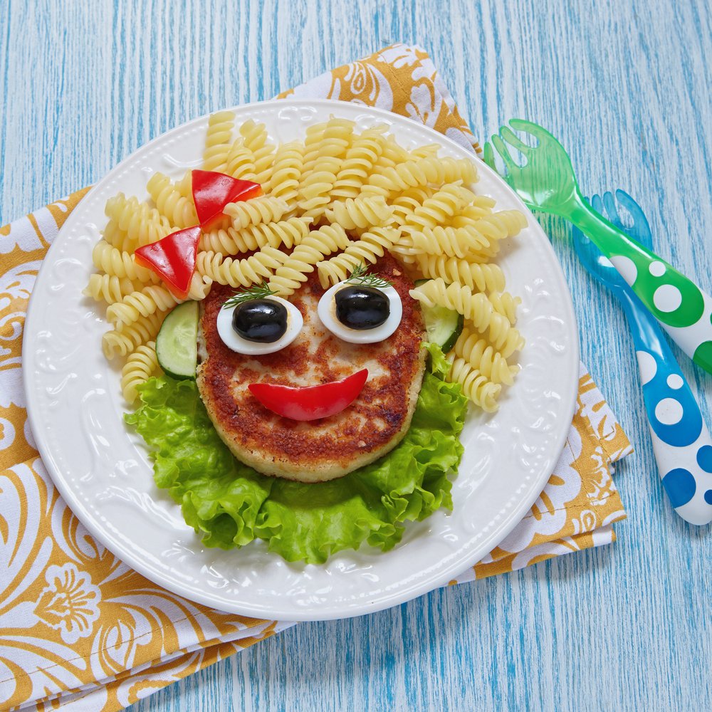 Food with faces can be a great way to get kids cooking