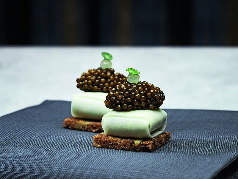 Smoked sturgeon and caviar at Sühring | the Sühring twins’ famed Enleta | Mathias and Thomas Sühring